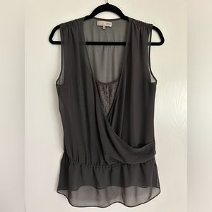 HEED Sleeveless Layered Blouse